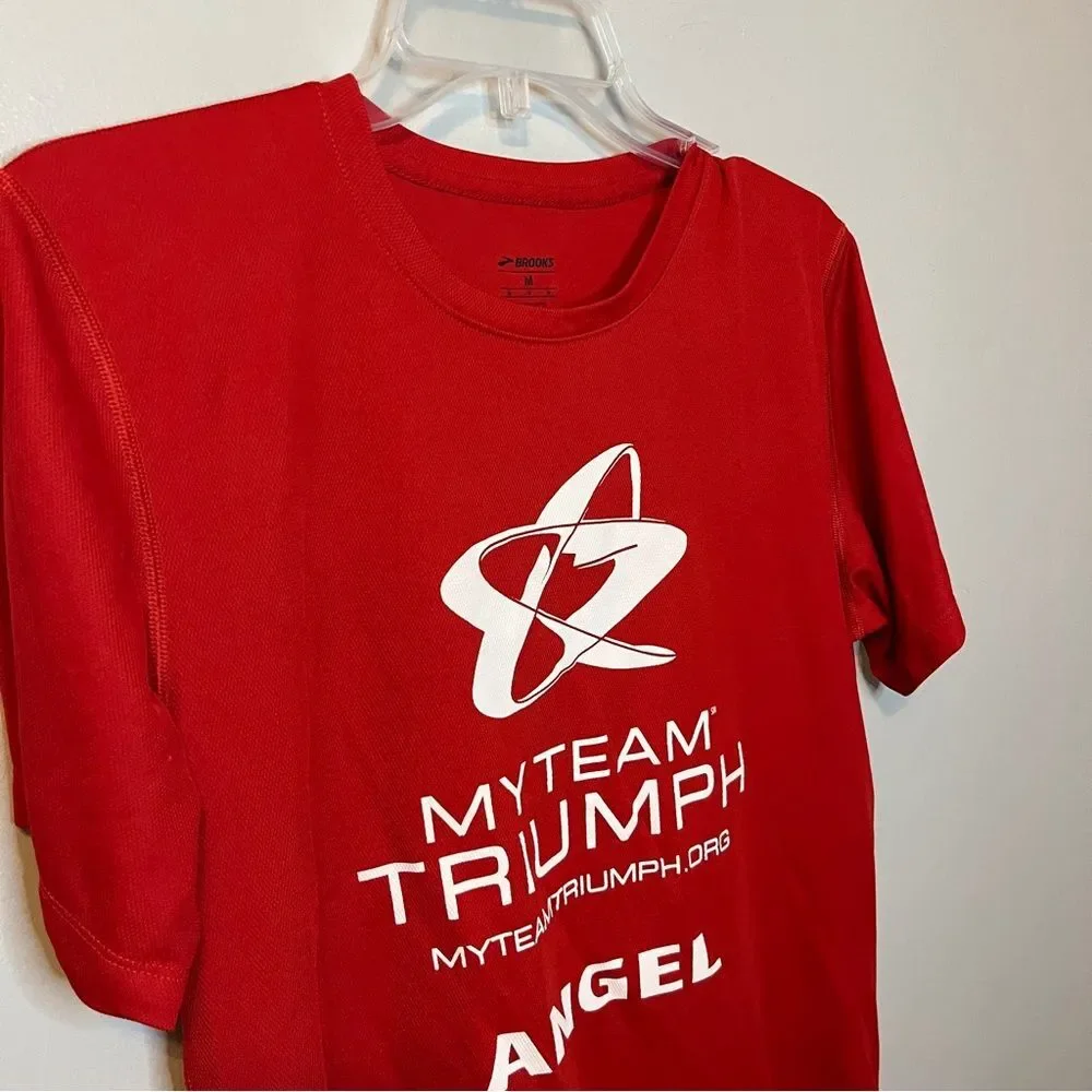 Brooks Red MyTeam Triumph “Angel” Running Shirt – Men’s Medium